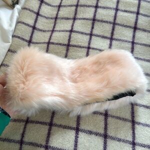 Winter fluffy pink headband